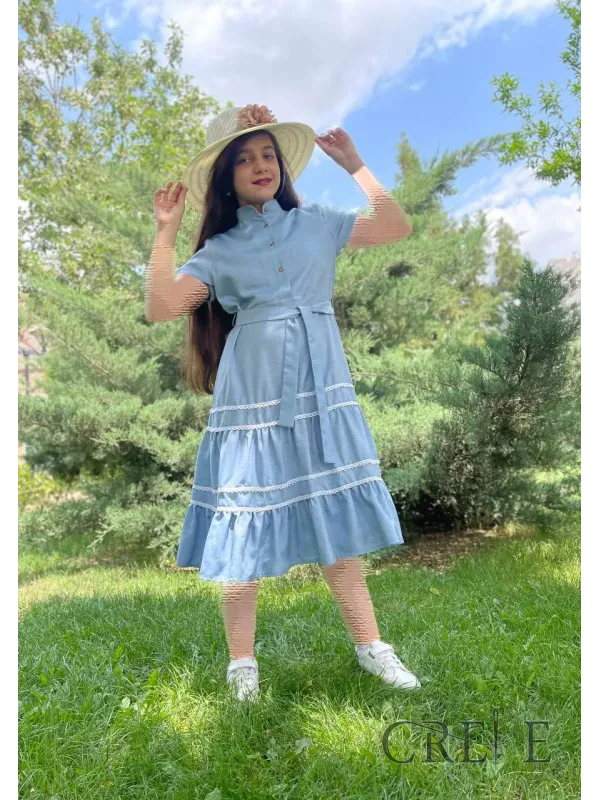 پیراهن چیندار مارینا