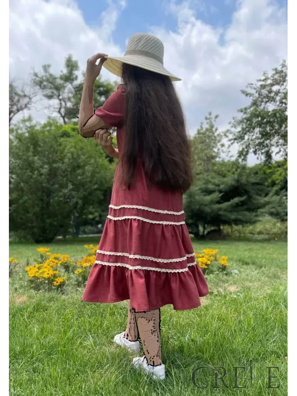 پیراهن چیندار مارینا