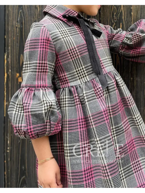 پیراهن کشمیر روبان مشکی