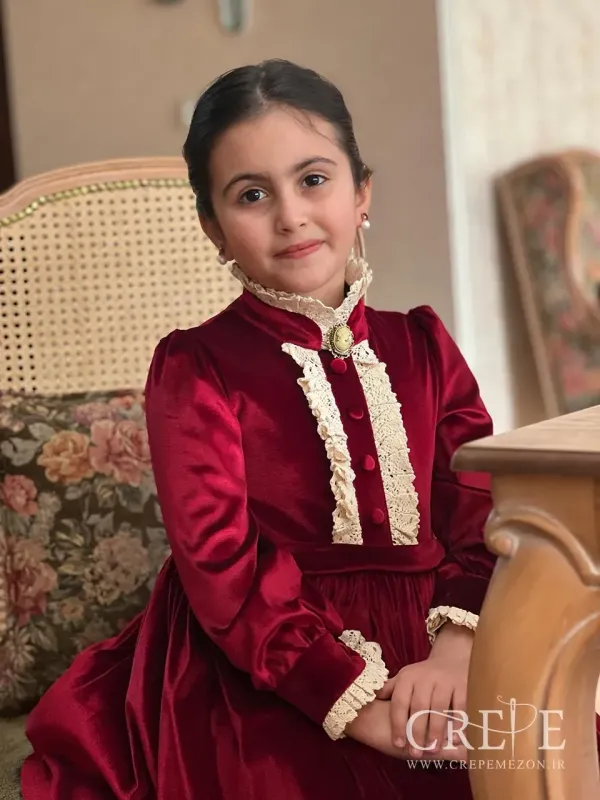 پیراهن مخمل وینتیج 