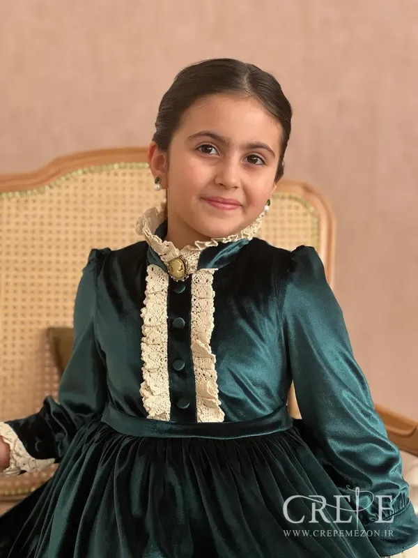 پیراهن مخمل وینتیج 