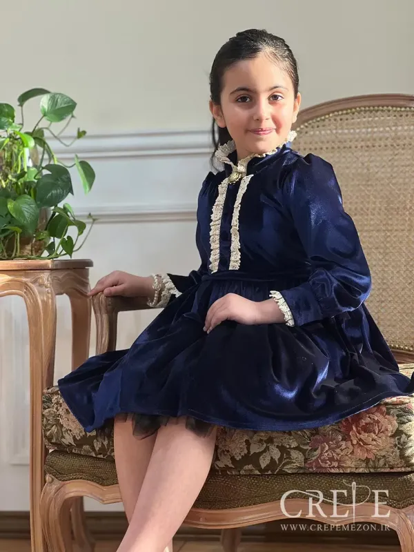 پیراهن مخمل وینتیج 