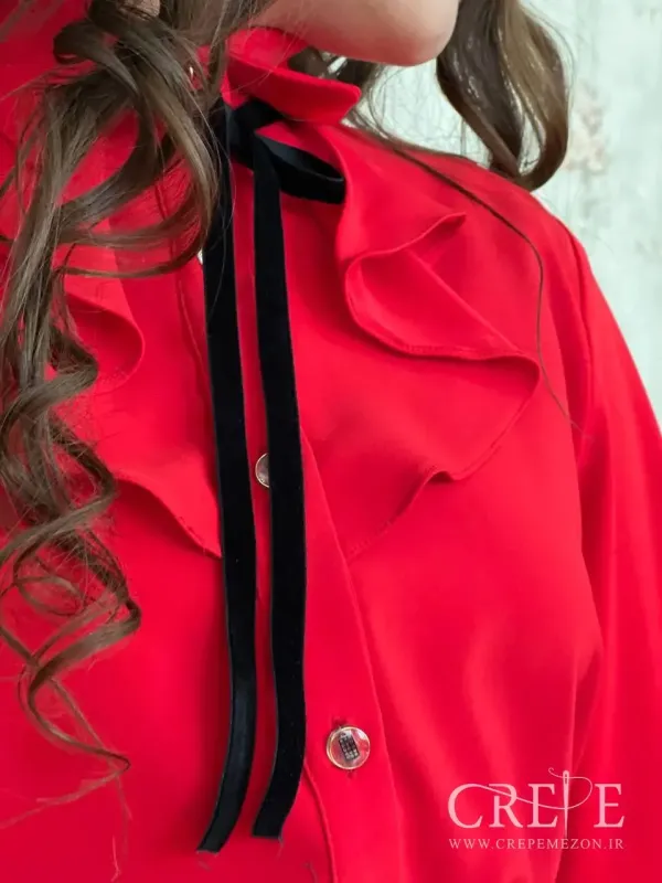 شومیز یقه حلزونی نوجوان