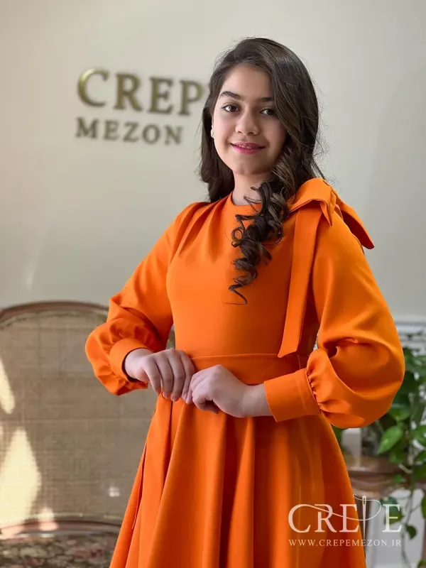 پیراهن سرشانه پاپیون