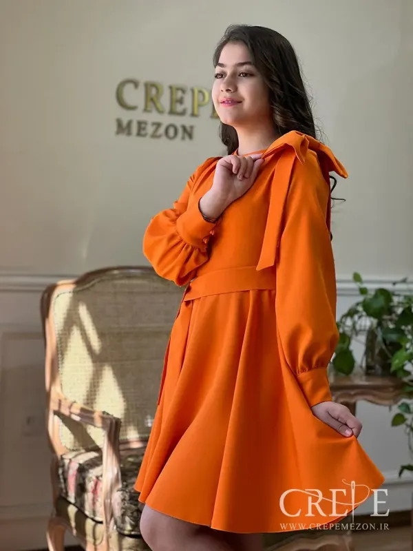 پیراهن سرشانه پاپیون