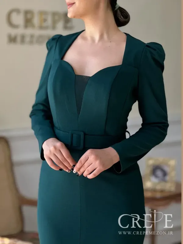 پیراهن میدی یقه دلبر 