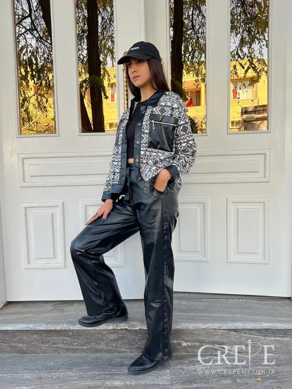 ست کت شلوار چرم