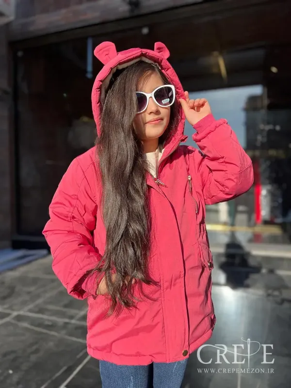 کاپشن کلاه دار 