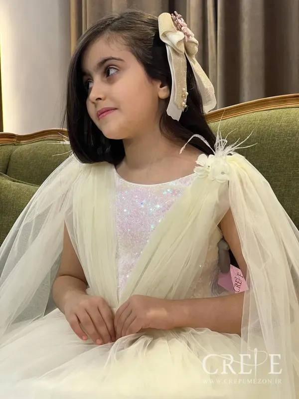 پیراهن تور بالاتنه پولکی