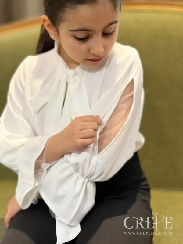 شومیز یقه کرواتی الیزه 