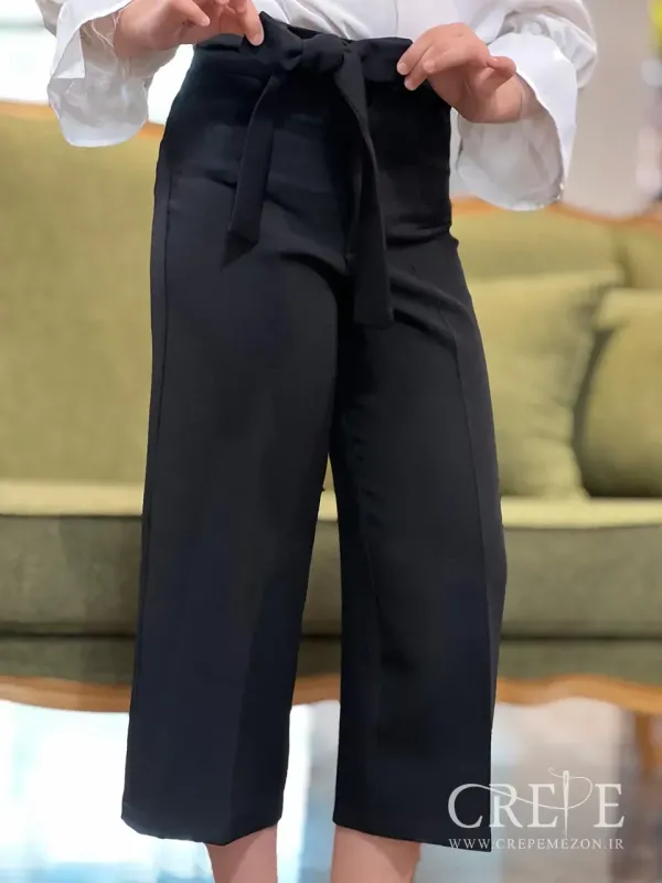 شلوار از بالا گشاد کرپ