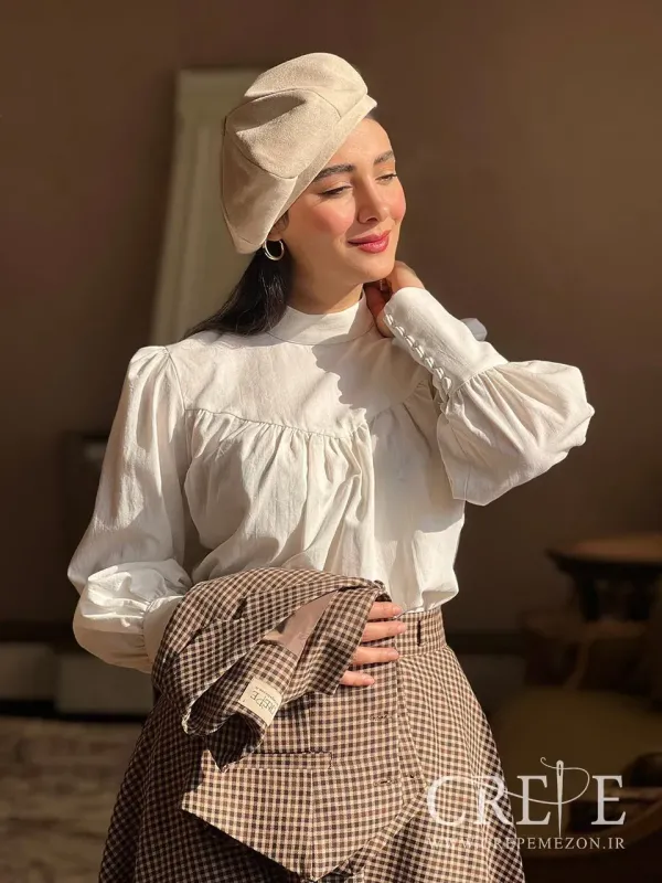 ست سه تیکه چهارخونه لیلی - خرید حضوری مشهد و آنلاین ست کشمیر