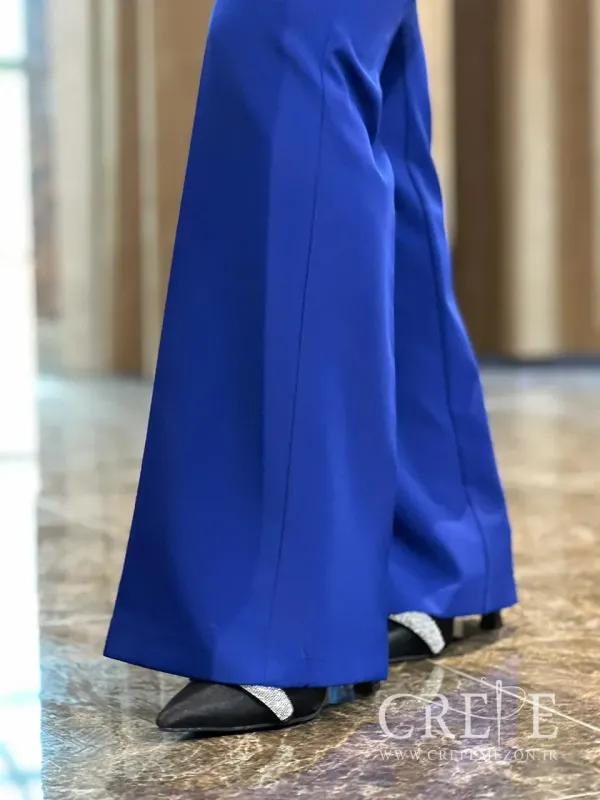 ست کت کراپ و شلوار سنجاق دار 