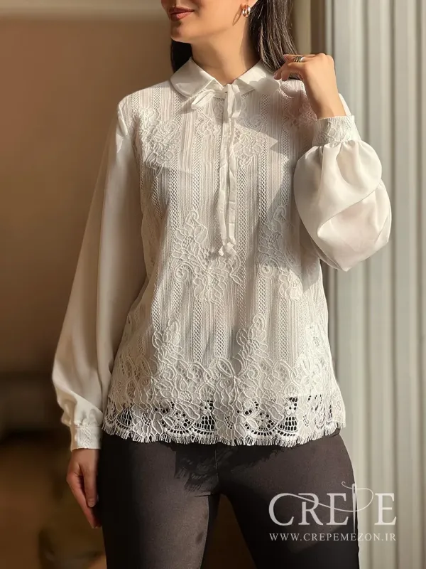 شومیز جلو گیپور