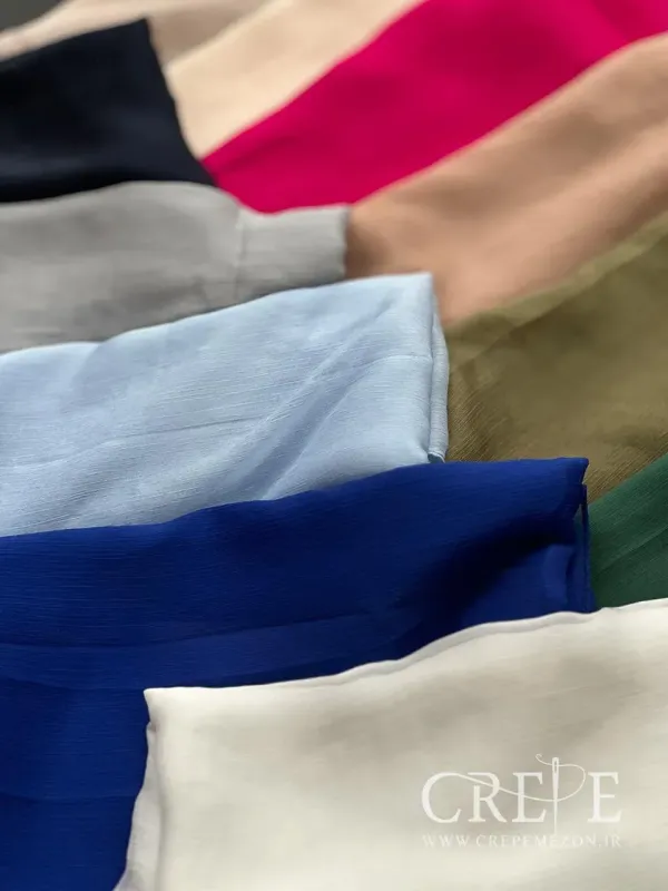 شال حریر کریشه منگوله دار 