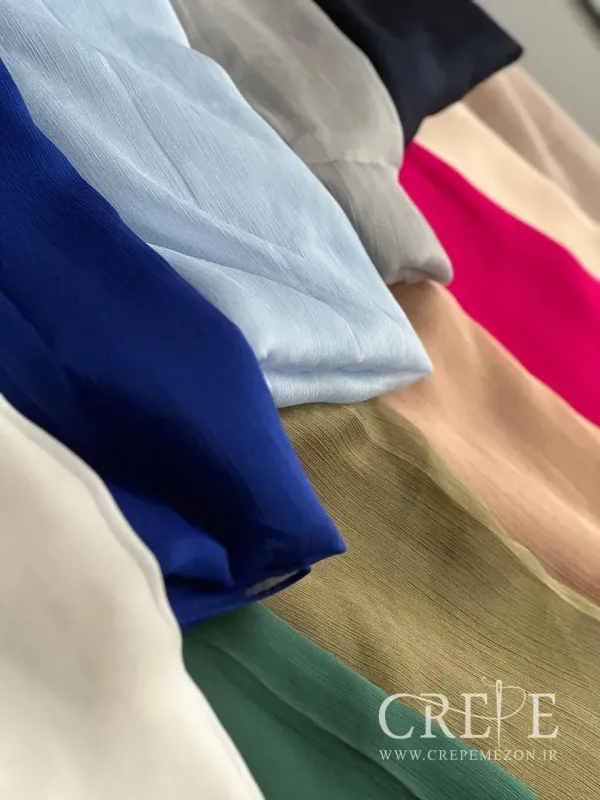 شال حریر کریشه منگوله دار 