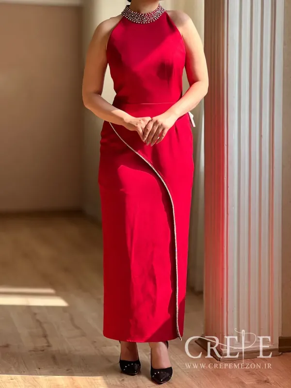 پیراهن ولورین یقه سنگدوزی