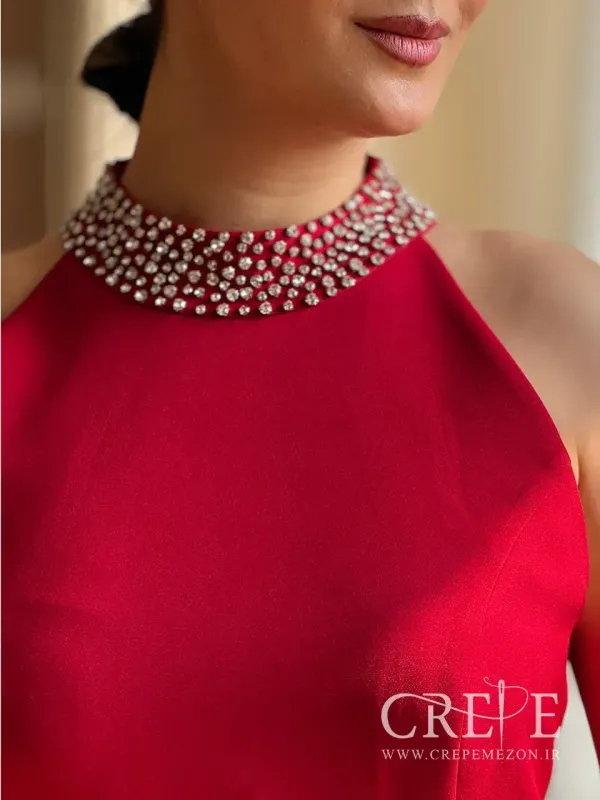 پیراهن ولورین یقه سنگدوزی