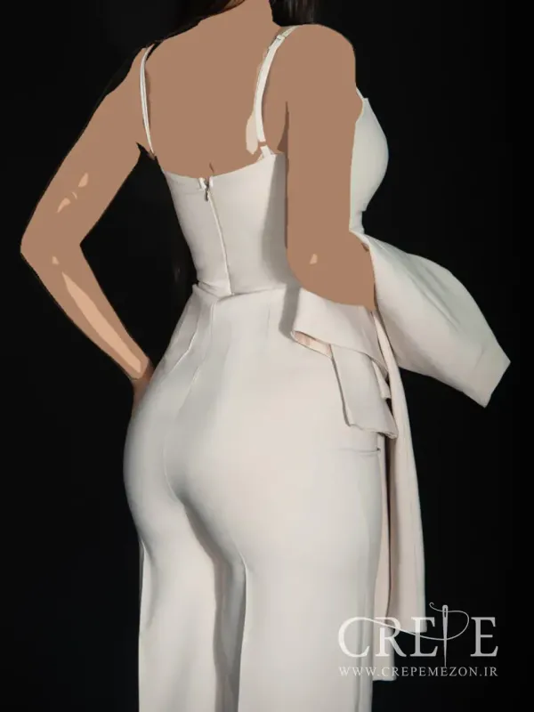 سرهمی دوتیکه دکلته کرپ