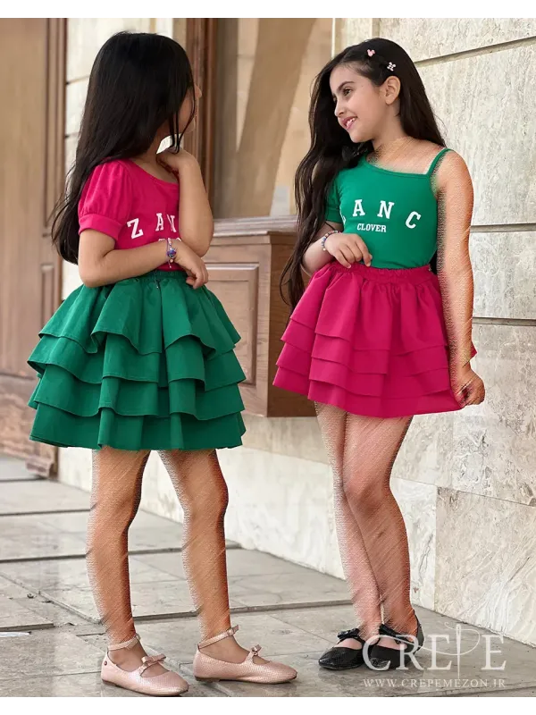 دامن نخی طبقه ای