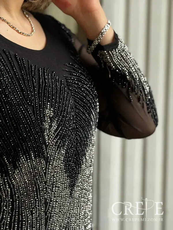 ماکسی سنگدوزی vip ساره - خرید حضوری و آنلاین پیراهن مجلسی