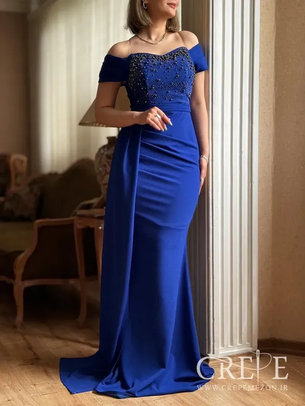 ماکسی دالقیچ نگین پانچی - خرید اقساطی انواع پیراهن مجلسی