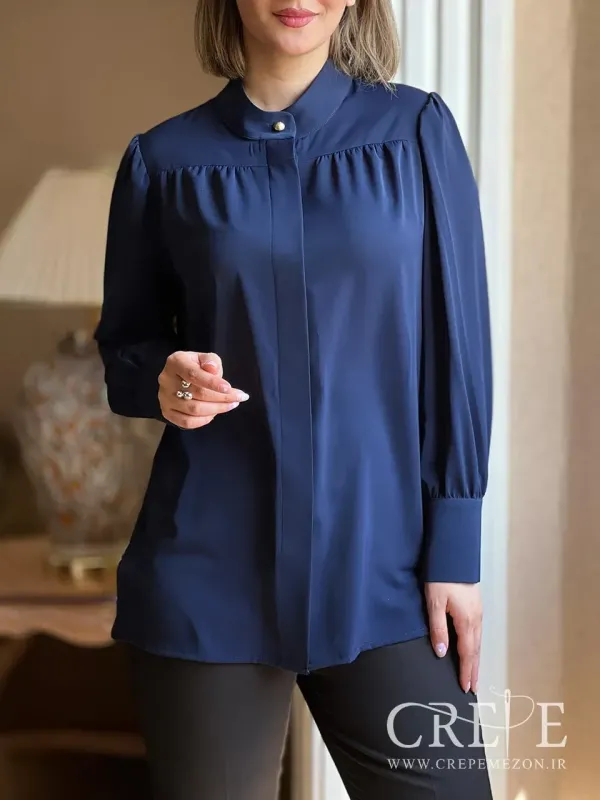 تونیک کمردار کرپ مصری - خرید آنلاین و حضوری مشهد شومیز بلند