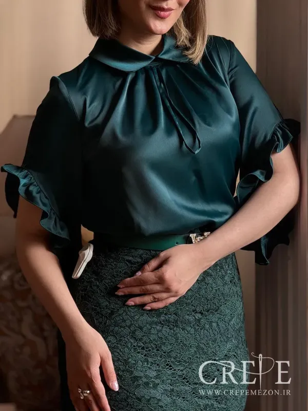 پیراهن گیپور و ساتن - خرید حضوری مشهد و آنلاین پیراهن مجلسی