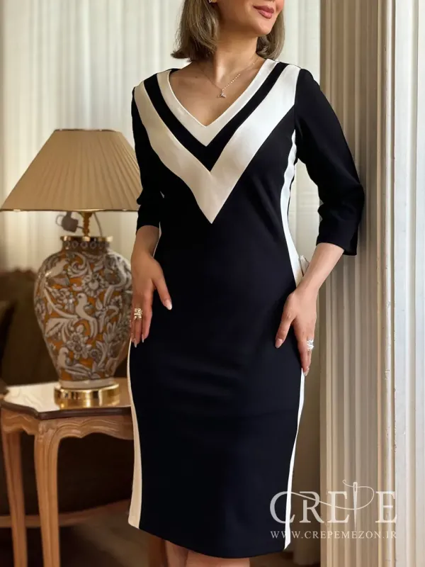 پیراهن بغل سفید یقه هفت