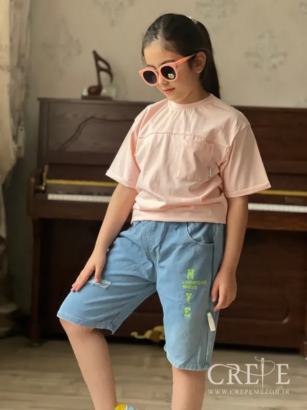 شلوارک جین اسپرت