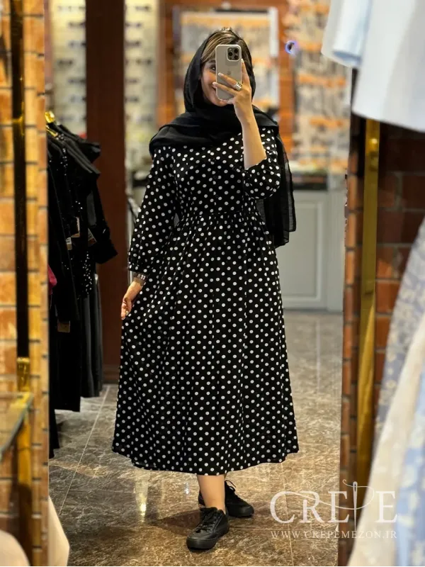 مانتو پیراهنی خالدار لنین کره