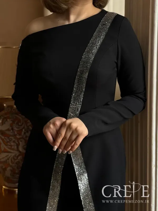 سرهمی کرپ نوار دوزی 