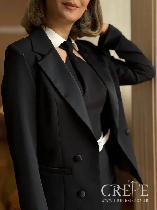 سرهمی کروات دار با کت 