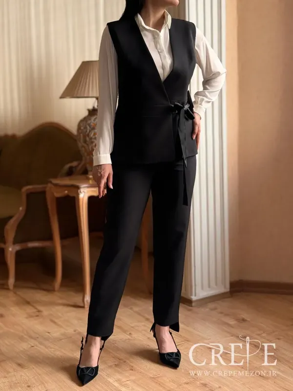 وست و شلوار جلو گره ای 