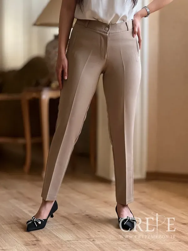 شلوار زنانه کلاسیک ساده قد 90