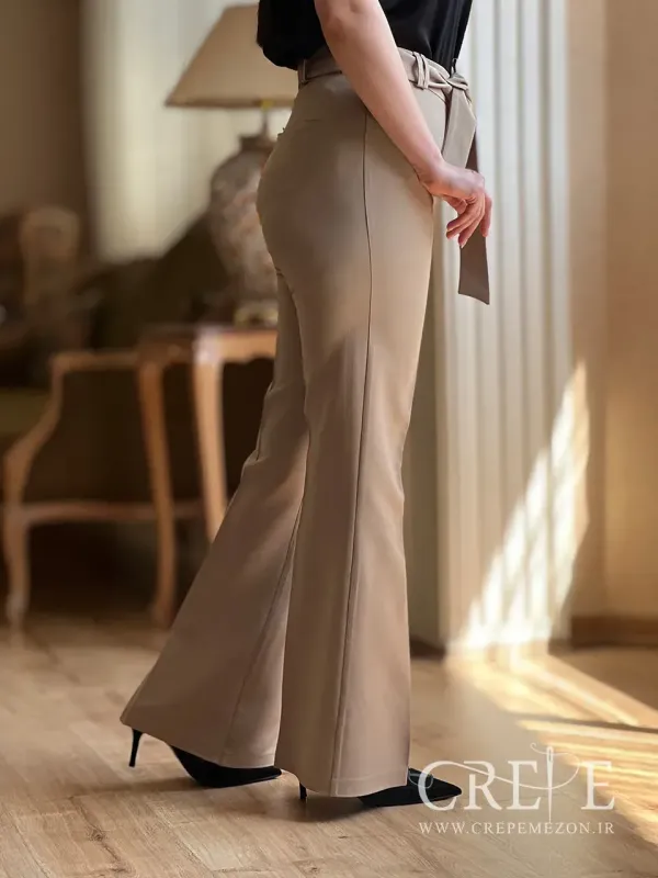 شلوار زنانه دمپا گشاد قد 104