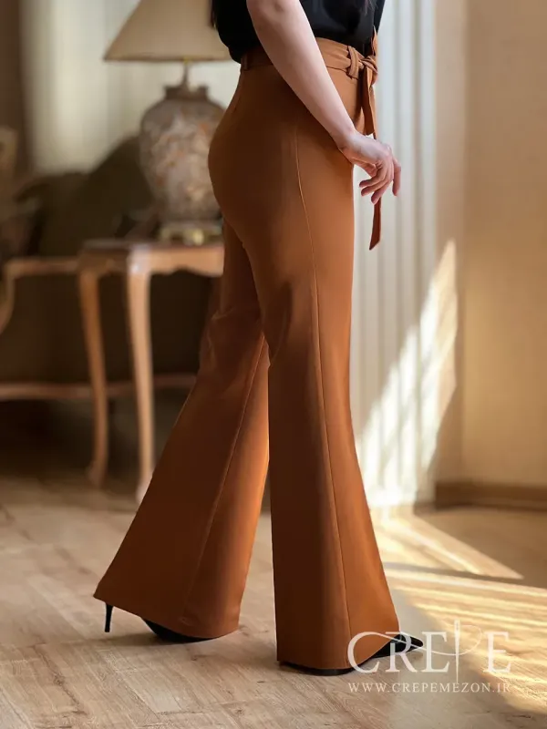 شلوار زنانه دمپا گشاد قد 104