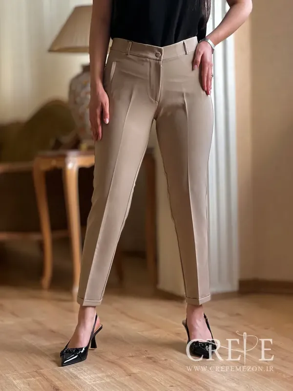 شلوار زنانه کلاسیک پاکتی قد 90