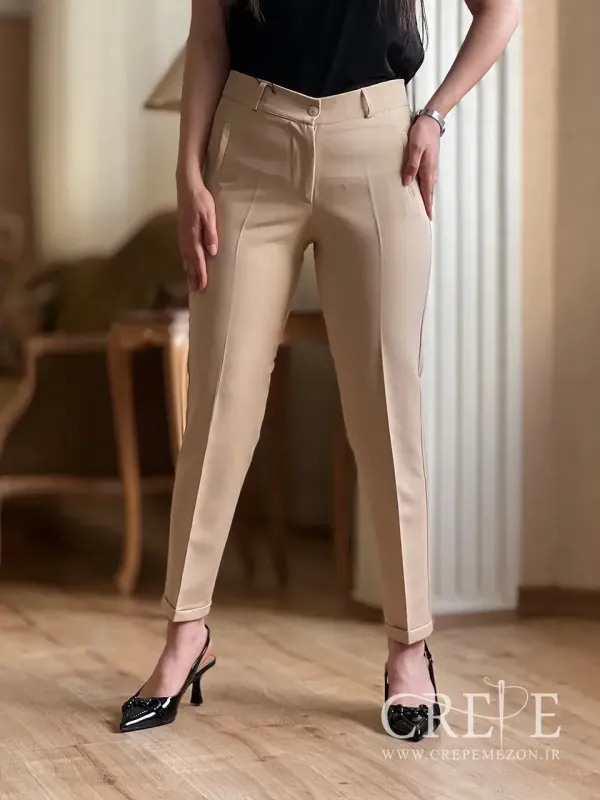 شلوار زنانه کلاسیک پاکتی قد 90