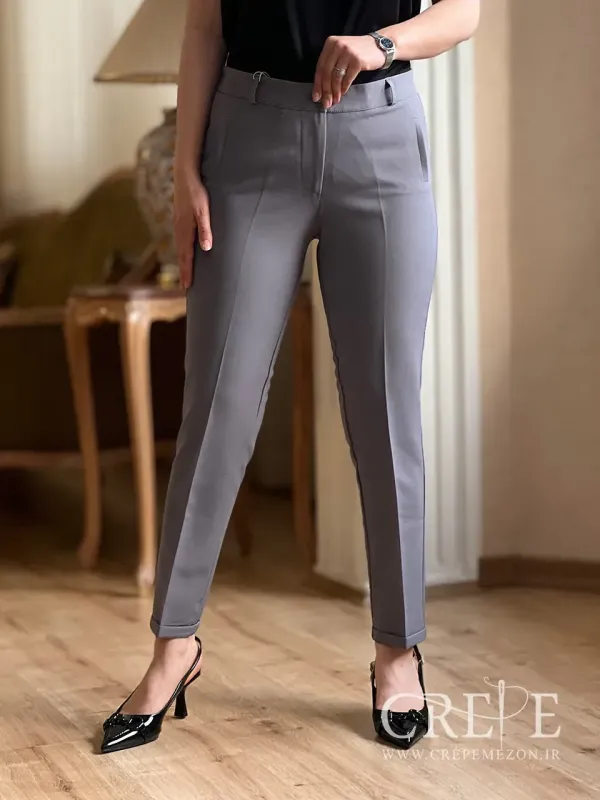 شلوار زنانه کلاسیک پاکتی قد 90