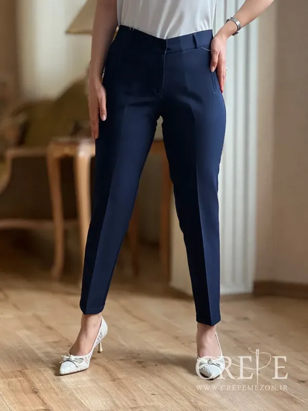 شلوار زنانه کلاسیک پاکتی قد 90