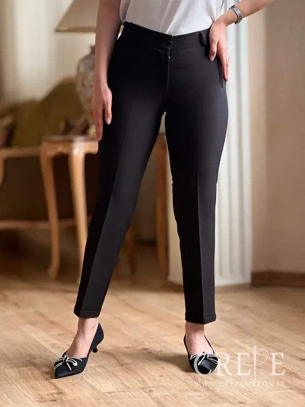 شلوار زنانه کلاسیک پاکتی قد 90