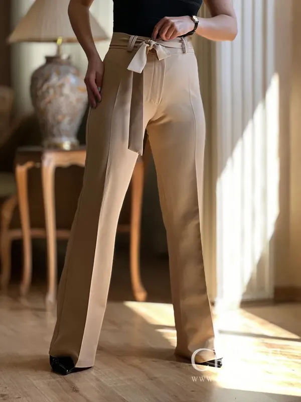 شلوار زنانه دمپا گشاد قد 104