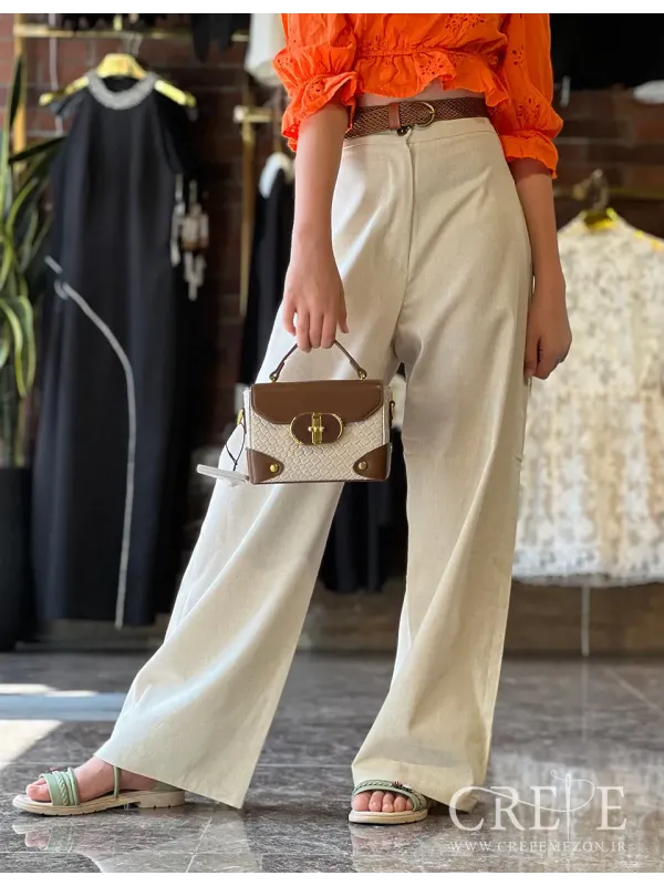 شلوار لینن بگ