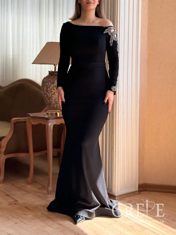 ماکسی یقه رومی  آستین کار شده  