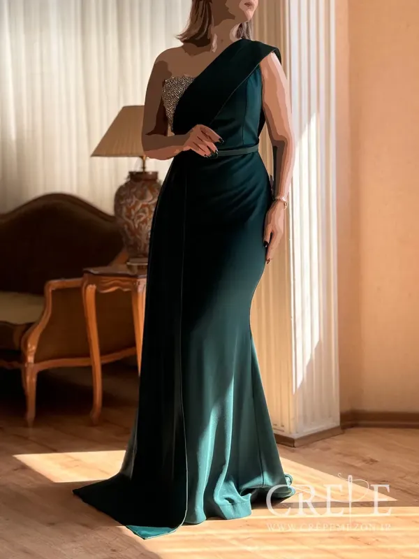 ماکسی یک طرفه نگین دار 