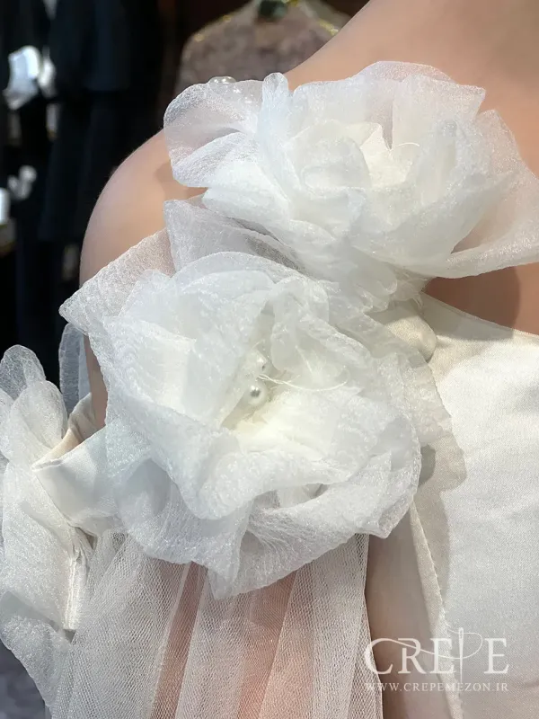 پیراهن پرنسسی سفید برفی