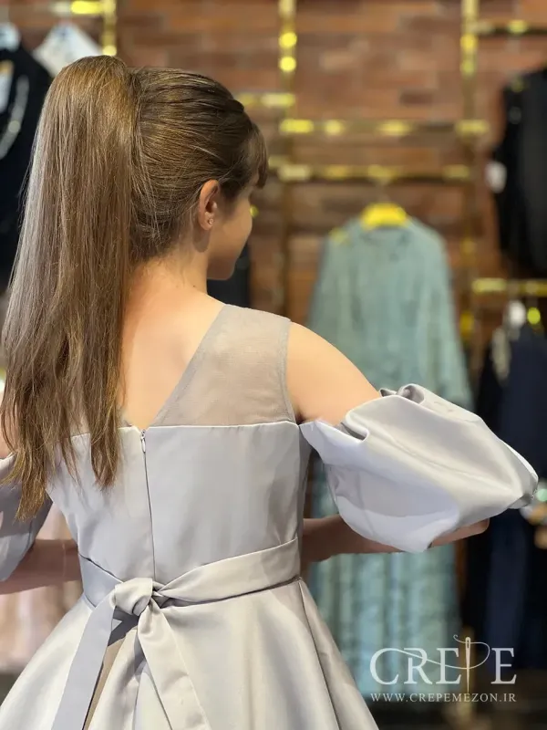 پیراهن ساتن پیله دار 