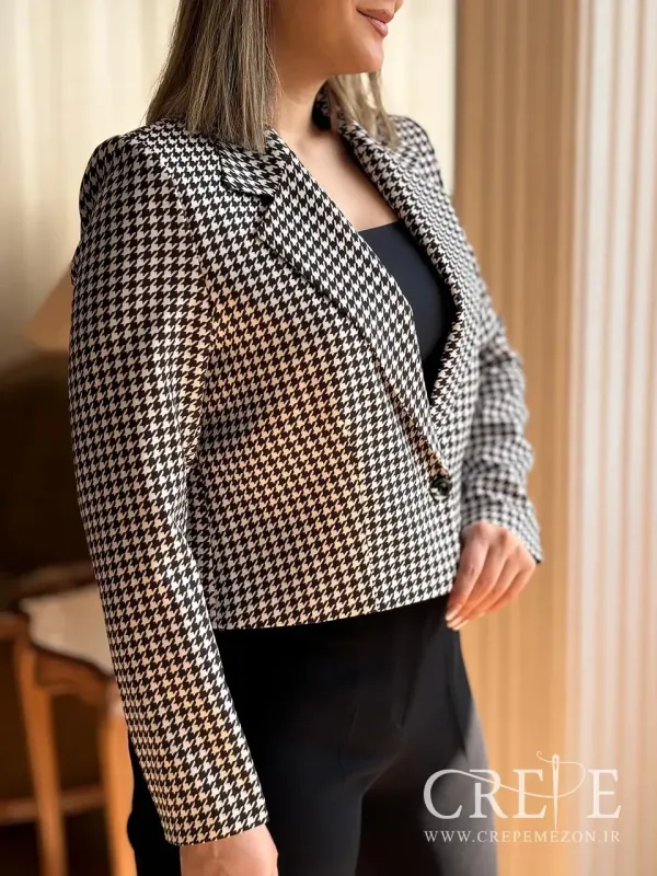 کت کرپ کراپ چهارخانه 