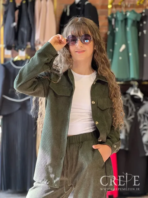 ست دوتیکه مخمل کبریتی